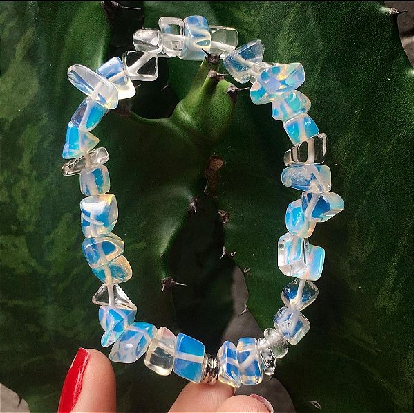 Pulseira Cascalho Opalina