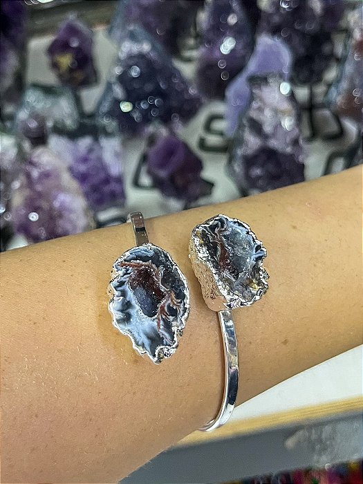 Bracelete de Geodo de Ágata