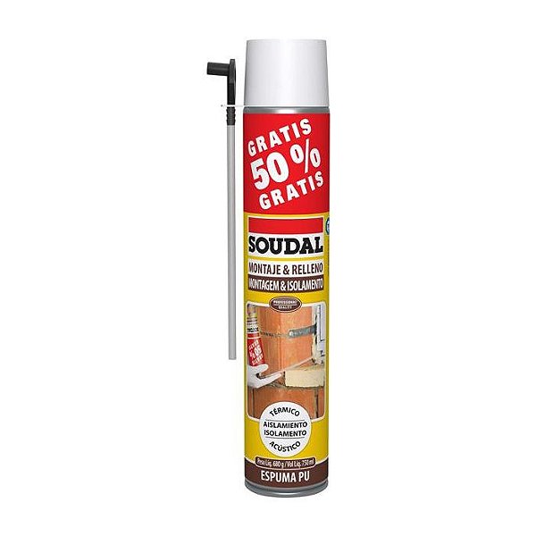Espuma Expansiva 500ml + 250ml Grátis