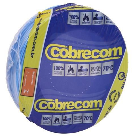 Cabo Flexível 2,5mm² 750V Azul 100 Metros Cobrecom