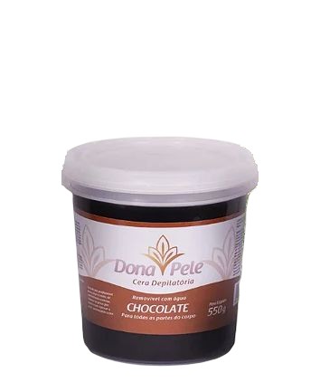 CERA DEPILATÓRIA DONA PELE CHOCOLATE 550G