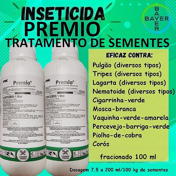 Inseticida Prêmio 100 ml - Composição Clorantraniliprole