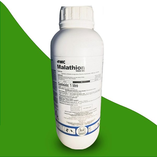 Inseticida Malathion 1000 CE 1 litro Contato e ingestão Composição Malathion