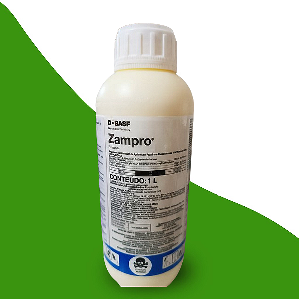 Fungicida de contato Zampro 1 Litro - Composição Ametoctradina e Dimetomorfe