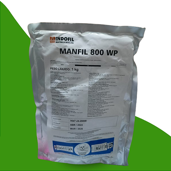Fungicida Manfil 800 WP 1 kg - Composição Mancozebe