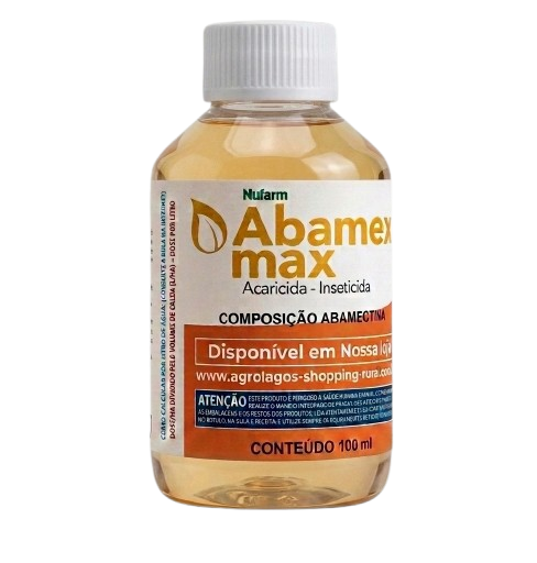 Acaricida Abamectina Max Fracionado 50 ml - 72%Abamexx 4X mais forte