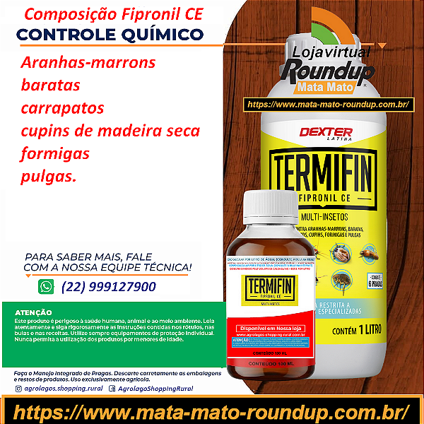 Inseticida Termifin Fipronil Ce - Fracionado 100 ml