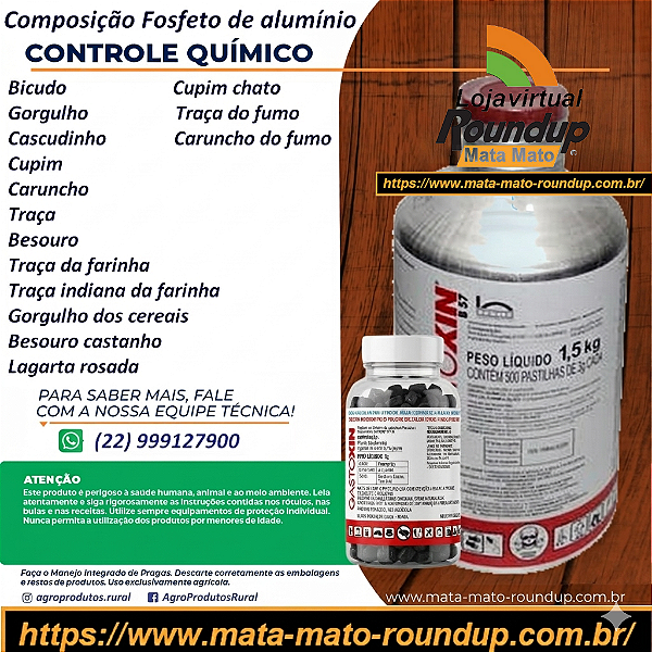 Inseticida Gastoxin Fracionado 10 gr - Composição Fosfeto de alumínio