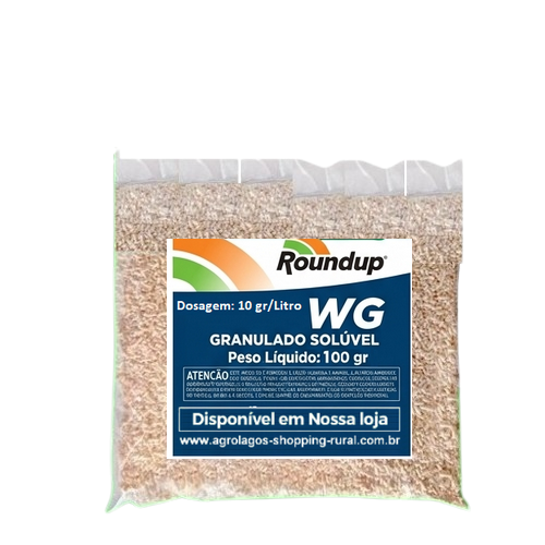 Herbicida Roundup WG720 Fracionado 100 gr - Glifosato 72% - Mata Mato Granulado