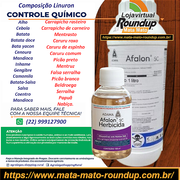 Herbicida Afalon Frasco 100 ml - Composição Linurom