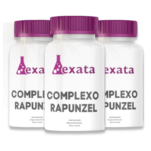 Kit 3 Potes Complexo Rapunzel