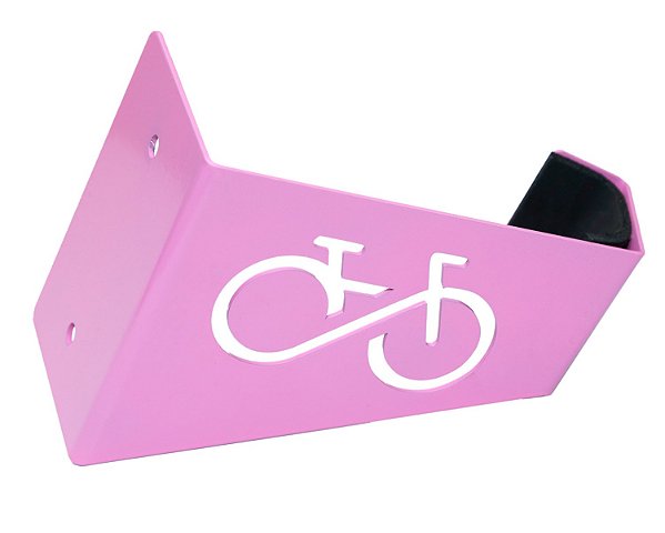 SUPORTE HORIZONTAL DE BICICLETA ROSA