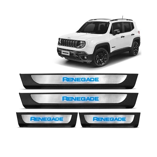 Soleira Plástica KX3 com LED Azul – Renegade KX2191