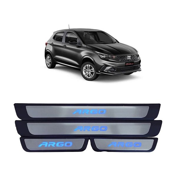 Soleira Carro Automotivo Fiat Argo Com Led