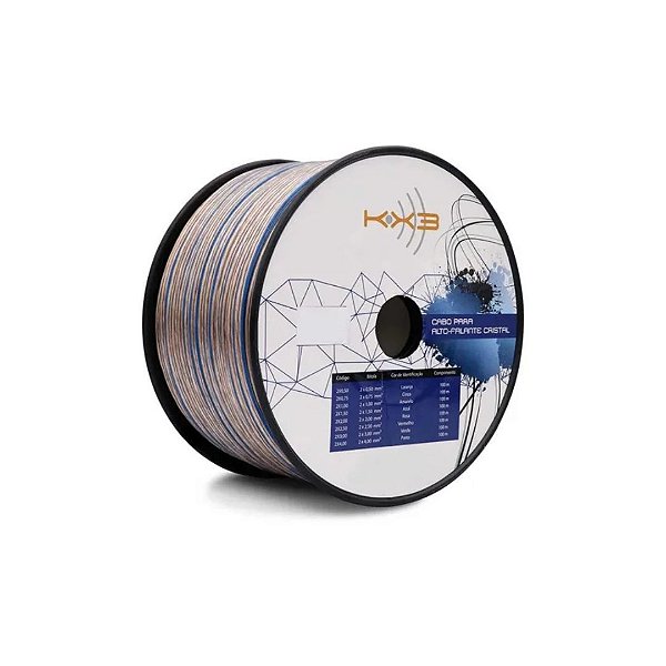 Fio Paralelo Cristal/Cinza KX3 - 2X0,75- 100MT