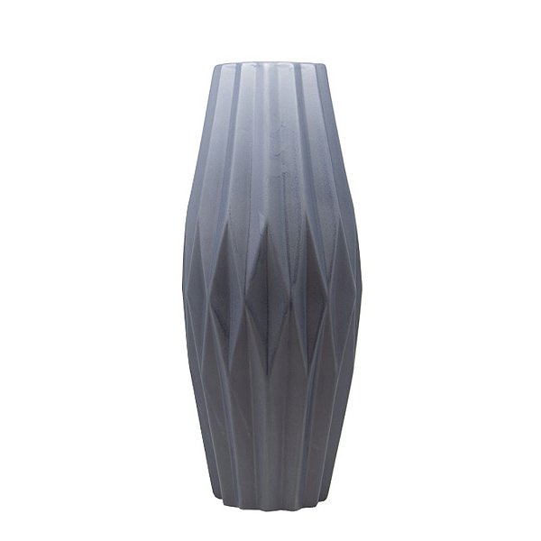 Vaso Decorativo Cerâmica Cinza Balões