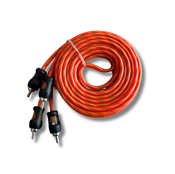 Cabo RCA KX3 3 Metros Laranja Flexível