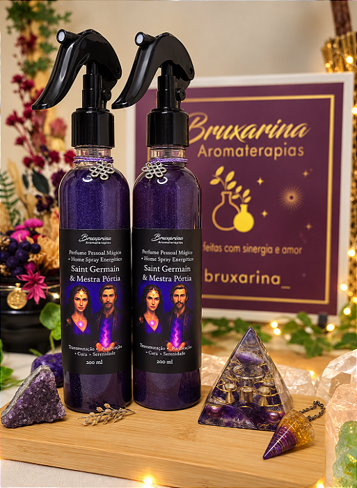 Perfume & Home Spray Mágico | com Óleos essenciais e Florais de Saint Germain