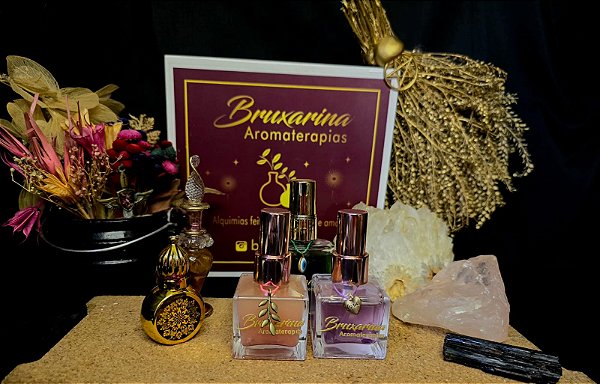 Perfume Mágico Personalizado com Óleos Essencias, Cristais e Florais de Saint Germain