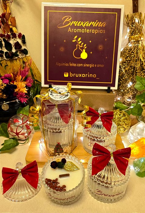 Vela + Sabonete + Embalagem Presente | Especial Natal