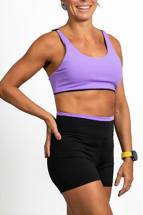 conjunto colors preto e roxo