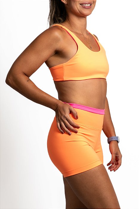 top colors laranja e rosa neon