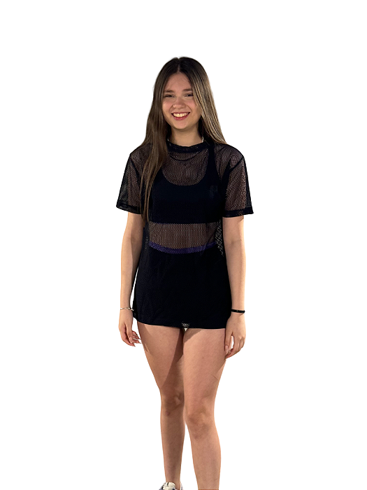 blusa tela preta