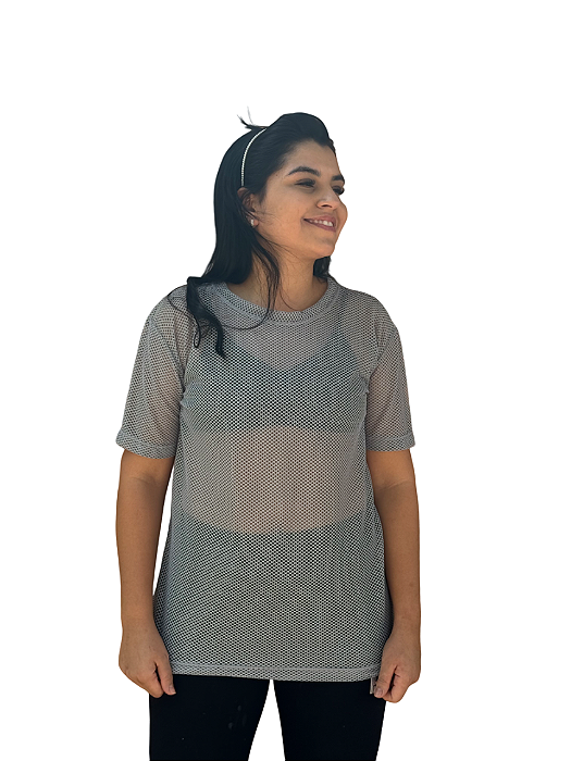 Blusa tela cinza