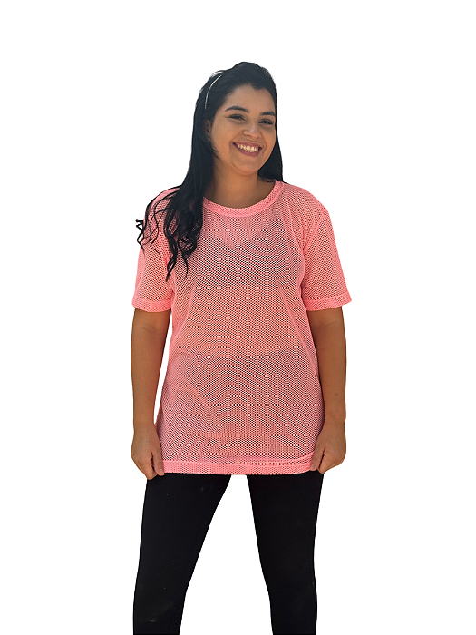 Blusa tela rosa bebê