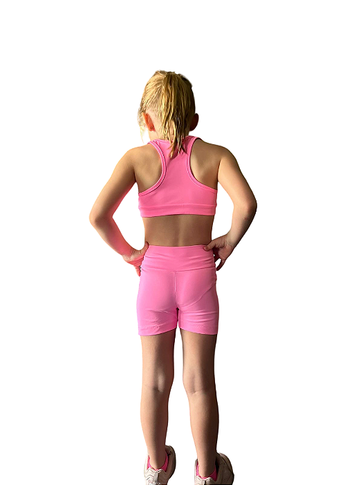 short infantil basico rosa