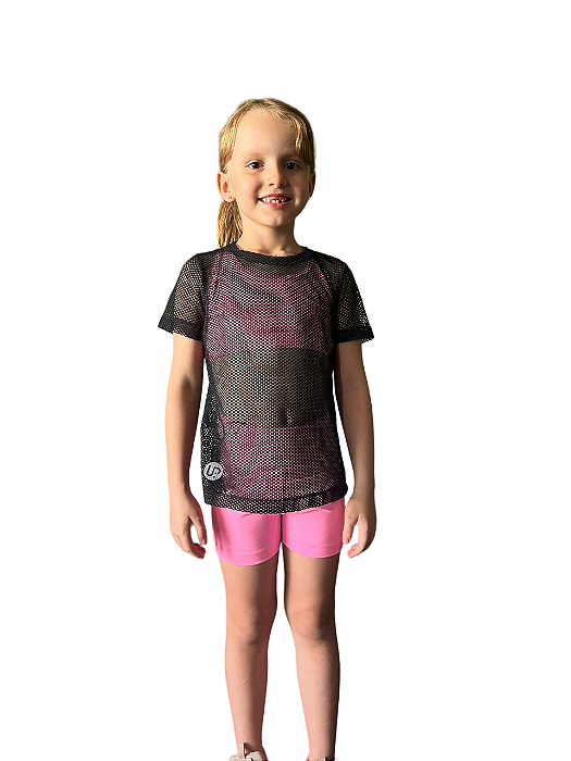 blusa infantil tela preta