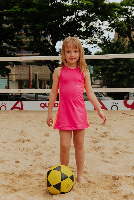 vestido infantil energy rosa