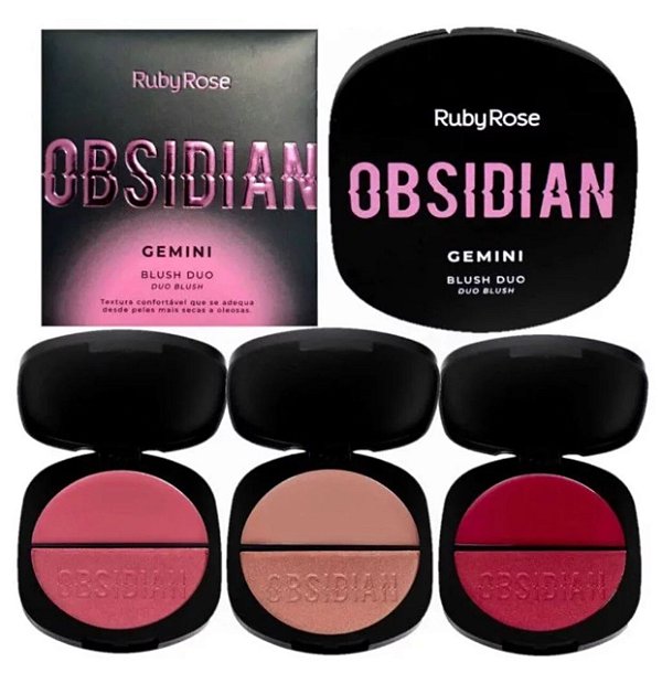 Blush Duo Gemini Obsidian  Ruby Rose - Cores
