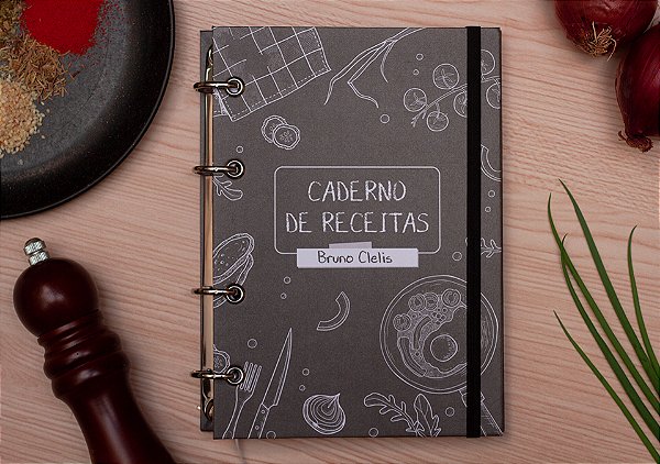 Caderno de receitas "Black"