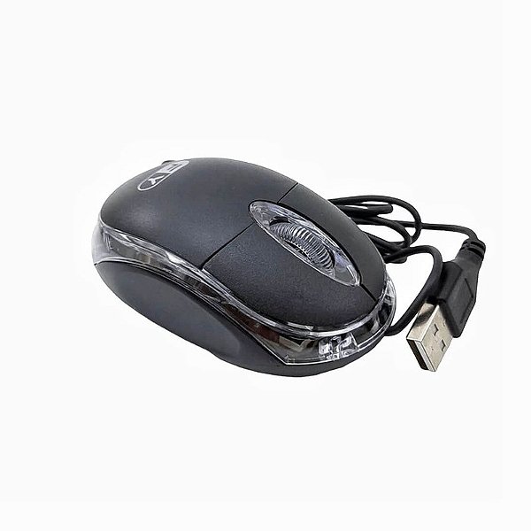 Mouse Óptico USB 1600 DPI – Simples, Confortável e Preciso