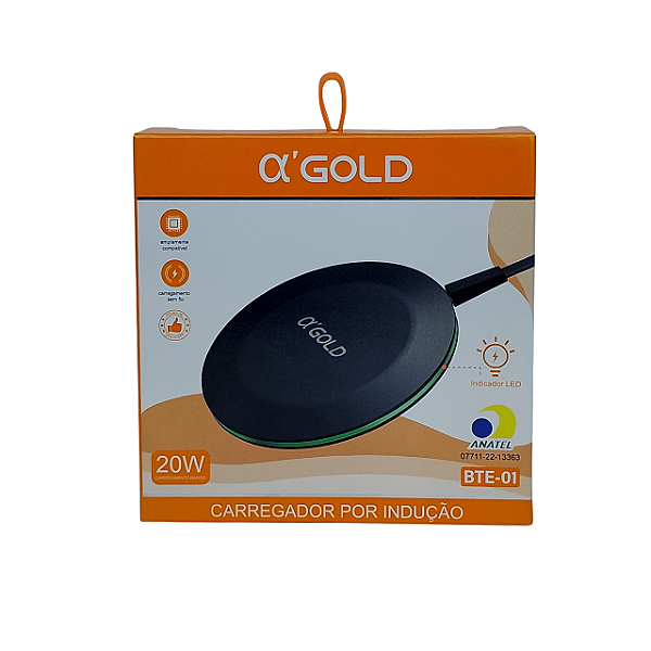 Carregador Indução Magnética A´Gold 20W