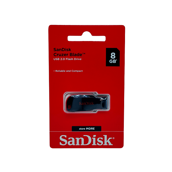 Pen Drive Sandisk 8GB Original Cruzer Blade