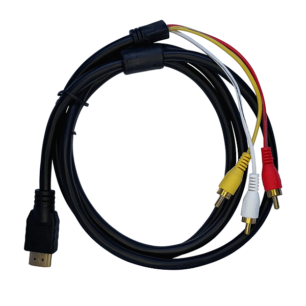 Cabo HDMI para 3 RCA (AV) 1.5 Metros
