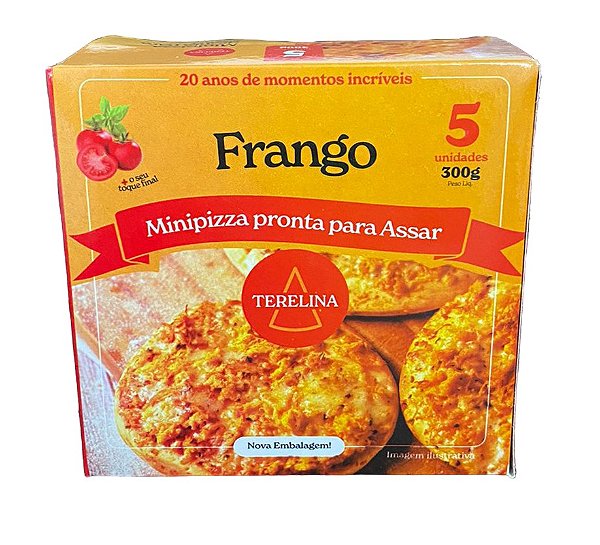 Mini pizza frango cx com  12 unds