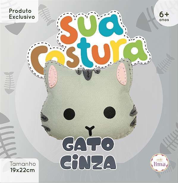 Gato Cinza - Sua Costura - Montessori - DIY