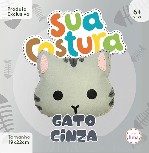 Gato Cinza - Sua Costura - Montessori - DIY