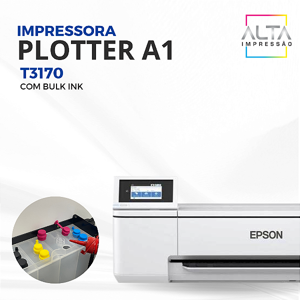 Plotter T3170 Surecolor A1 Com Bulk Ink Alta Impressão Impressoras Bulk Ink E Tintas 5639