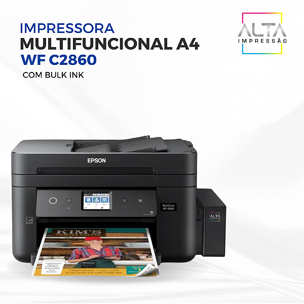 Impressora Multifuncional A4 Ep WF 2860 - Com Bulk Ink