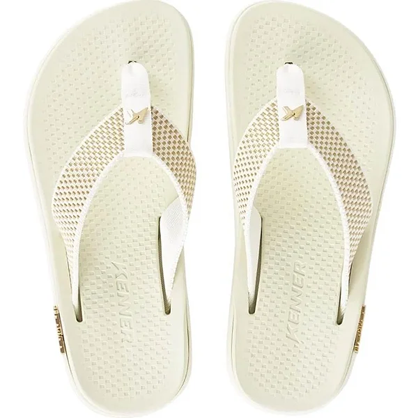 SANDALIA KENNER K PRO DOTS BRANCO CAQUI 1300040100-3