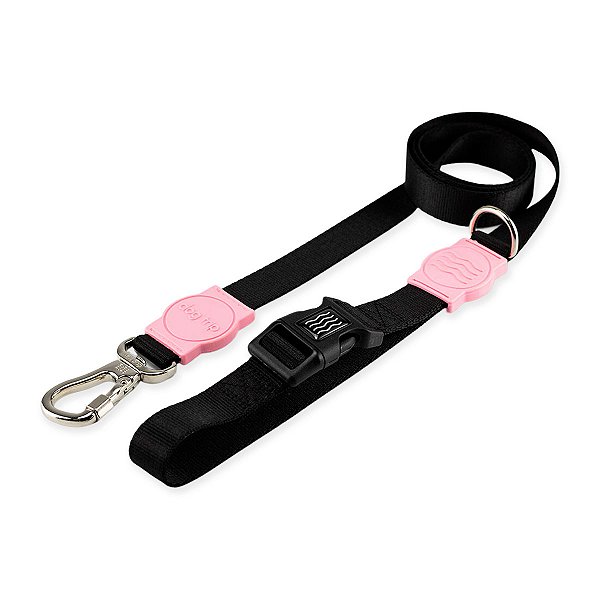Guia Hold On Classic Black Rosa Dog Trip Brasil