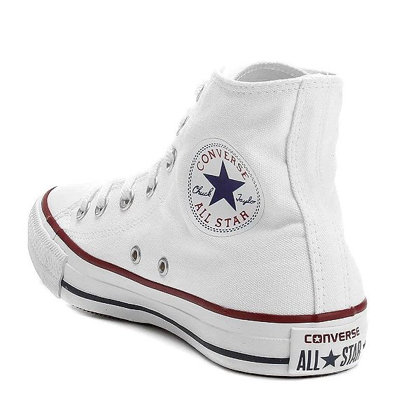 All Star Branco Cano Alto Feminino e Masculino