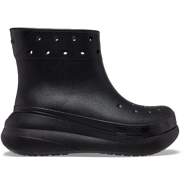 Bota Crocs Classic Crush Rain Boot Juc Preto Feminino