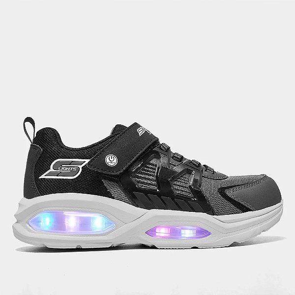 Tênis Infantil Skechers Prismatrons Cinza/Preto Menino