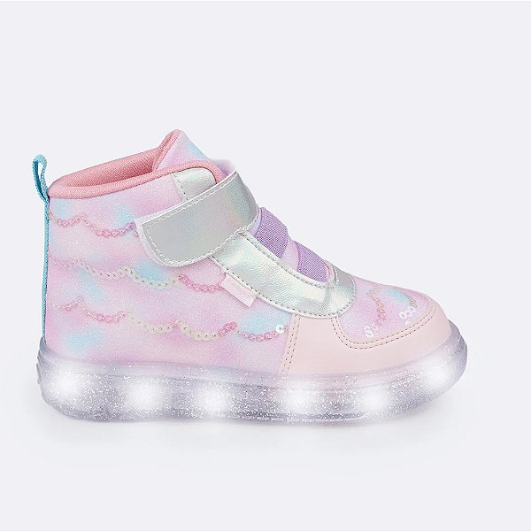 Tênis Pampili Sneaker Luz Prata Feminino