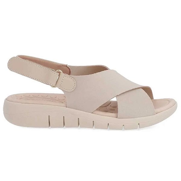 Sandalia Usaflex Plataforma Blush/Vanilla Feminino